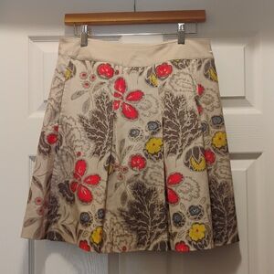 Nike Golf Floral Pleated Skirt With Shorts Skort Convenient Fashion Size 8